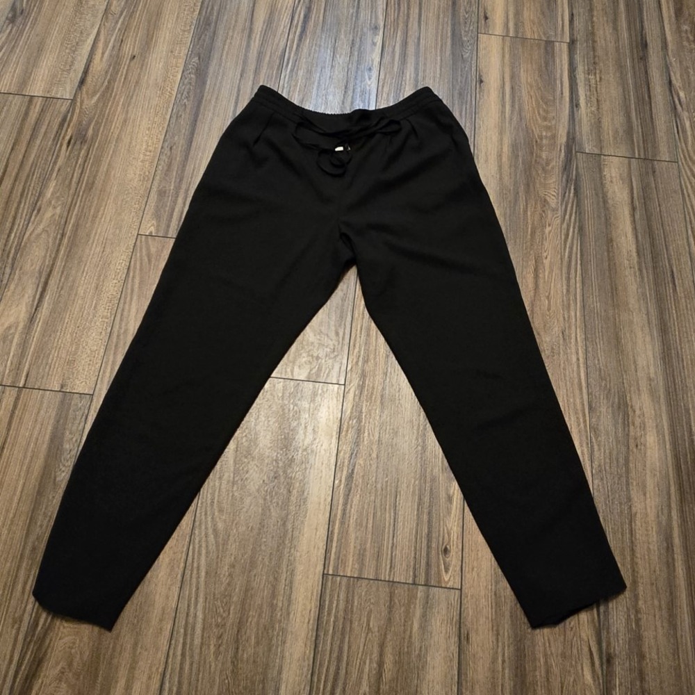 945. Zara Basic Collection Black Drawstring Busin… - image 1